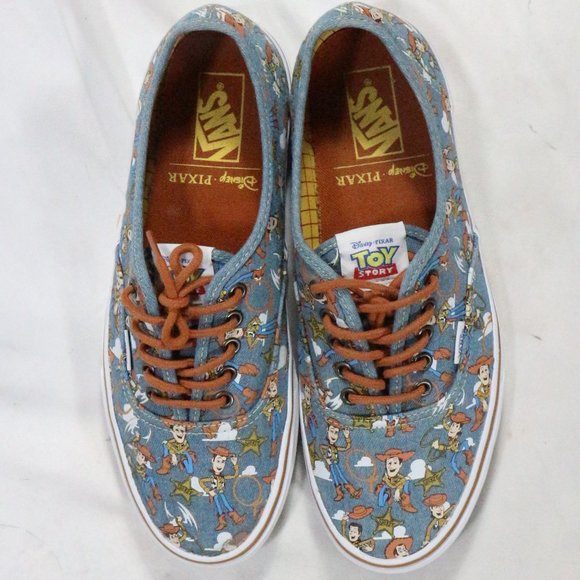 VANS Authentic Toy Story Woody True White Sneakers Sz 10.5 US Men - Picture 10 of 13